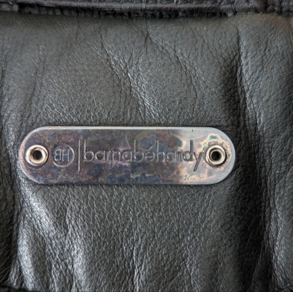 Barnabe Hardy Lamb Skin Green Hooded Bomber Coat Jacket France puffer 50 L - Picture 6 of 16